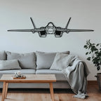 Su-57- Metal Front Wall Decor For Avgeeks