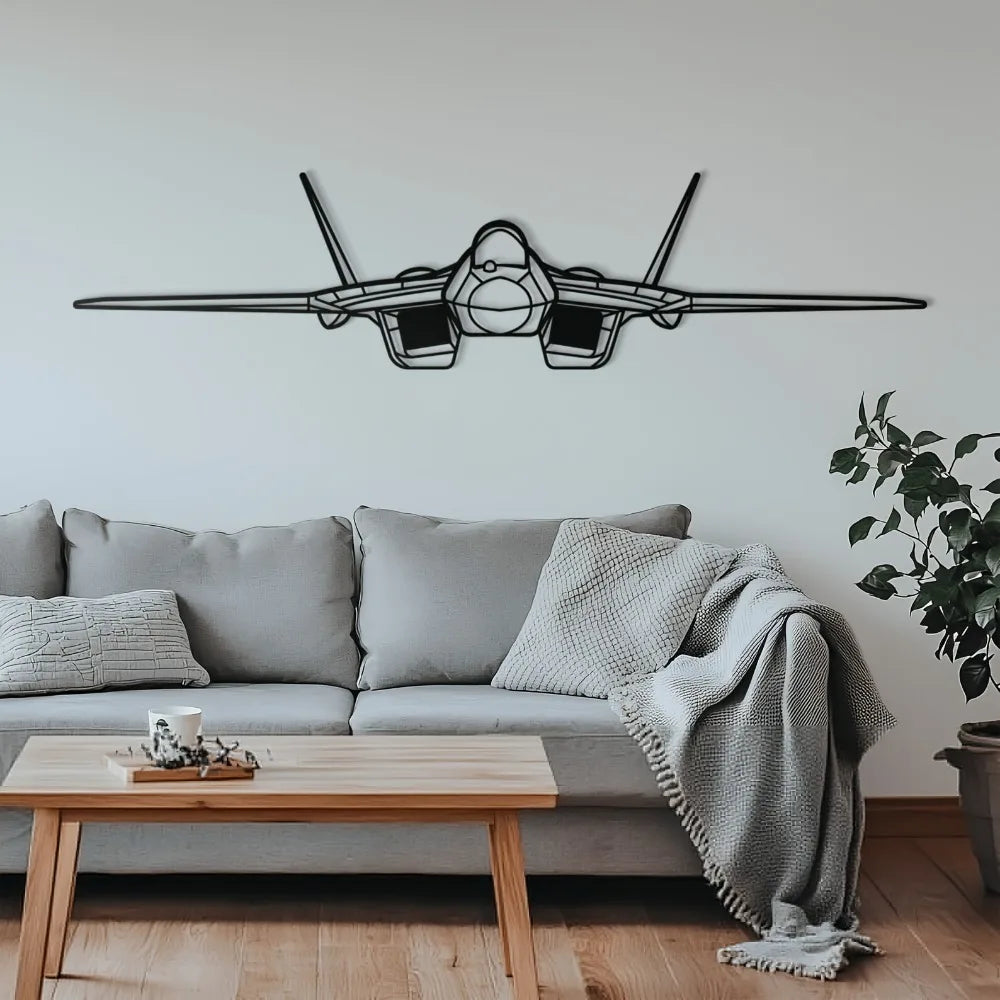 Su-57- Metal Front Wall Decor For Avgeeks