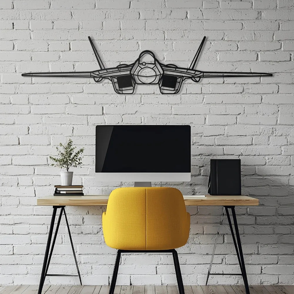 Su-57- Metal Front Wall Decor For Avgeeks