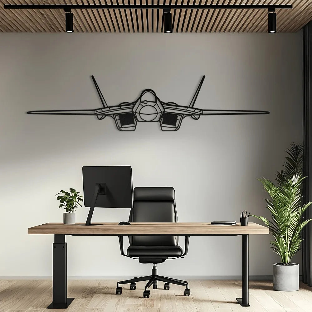 Su-57- Metal Front Wall Decor For Avgeeks