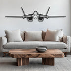Su-57- Metal Front Wall Decor For Avgeeks