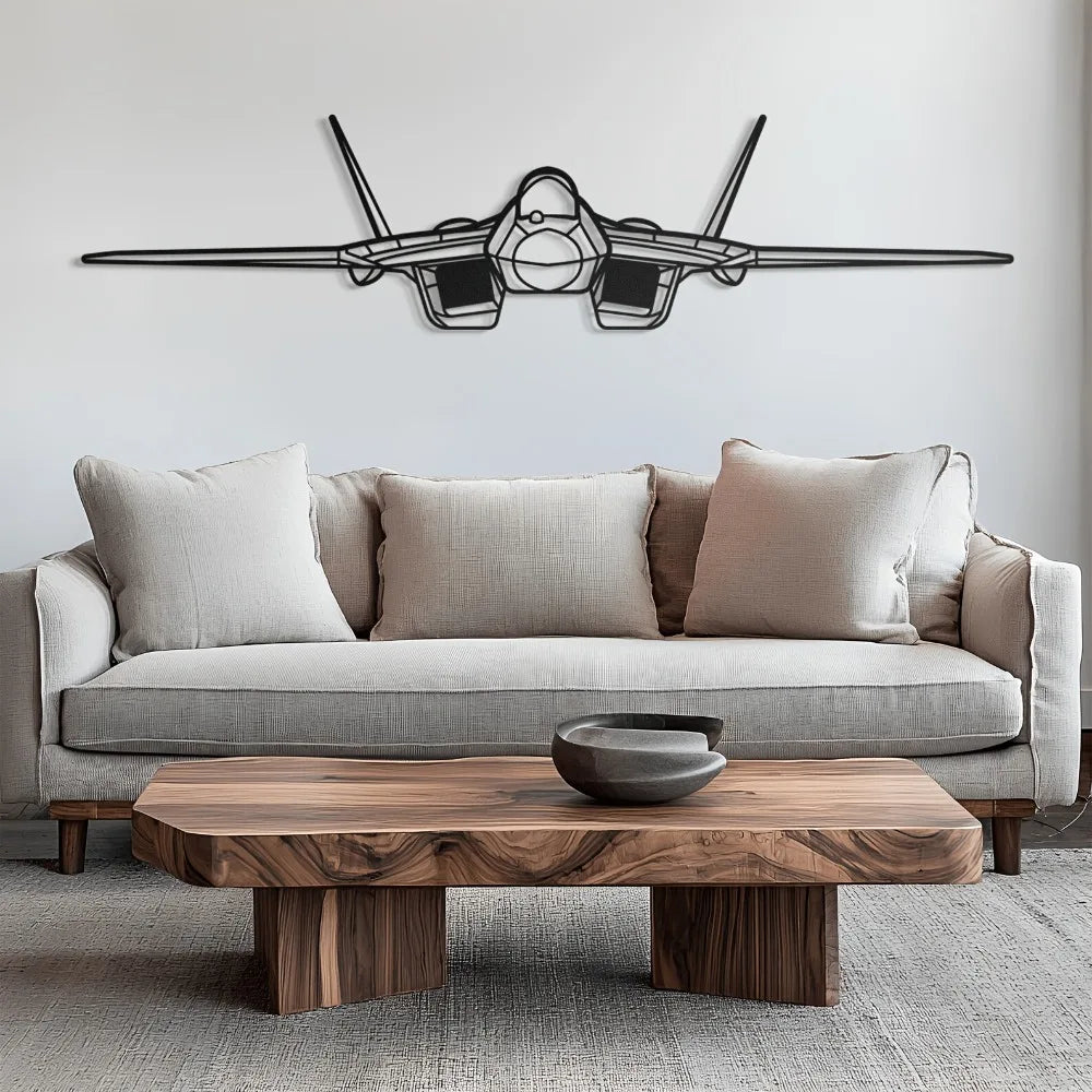 Su-57- Metal Front Wall Decor For Avgeeks